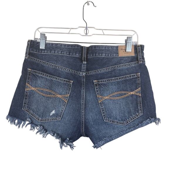 Ambercrombie & Fitch Whiskering Distressed Frayed Hem Shorts Women's 4 - 27 - Picture 2 of 5